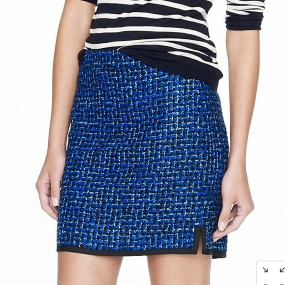 J Crew Postage Tweed Mini Skirt Size 2
